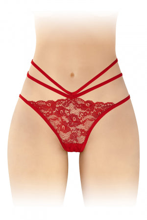 Culotte ouverte Nadia - rouge