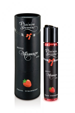 Huile de massage gourmande - Fraise