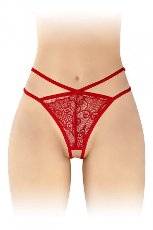 String ouvert Mylene - rouge