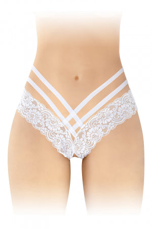 Tanga ouvert Anne - blanc