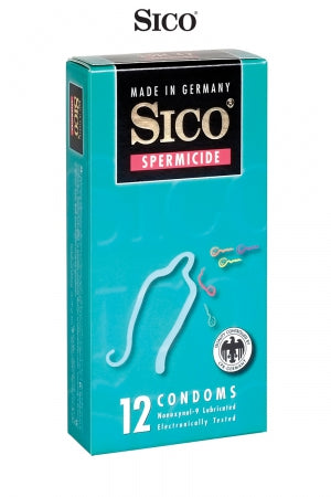 12 préservatifs Sico SPERMICIDE