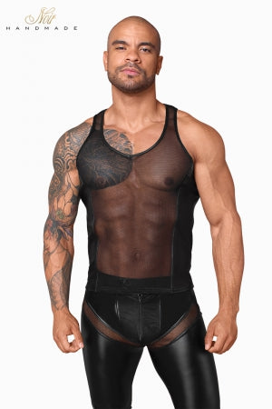 Débardeur filet 3D H057 - NOIR - 3XL