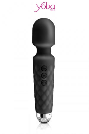 Vibro Love Wand rechargeable noir - Yoba