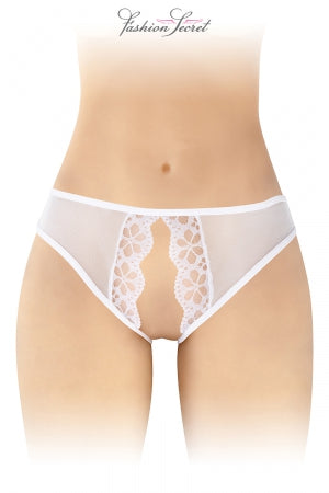 Culotte blanche ouverte Ambre - Fashion Secret