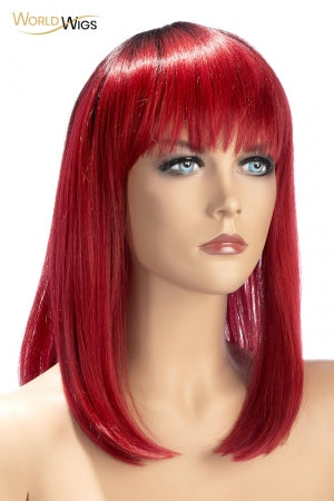 Perruque Elvira rouge - World Wigs