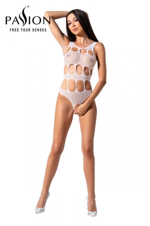 Body ouvert résille BS083 - Blanc - T.U