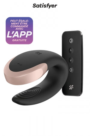 Stimulateur Double Love noir - Satisfyer