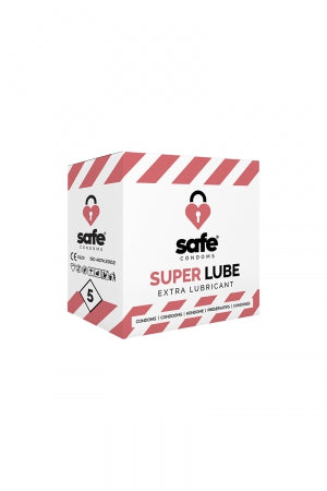 5 préservatifs Safe Super Lube