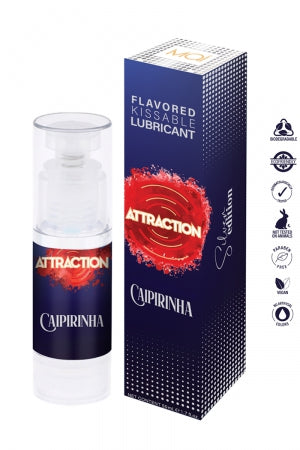 Lubrifiant embrassable parfum Caipirinha - Attraction