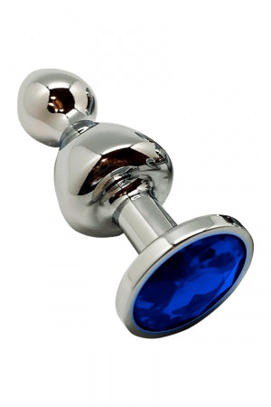 Plug bijou Lollypop bleu L - Wooomy