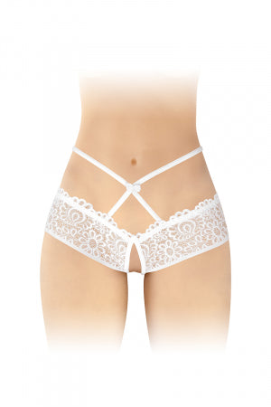 Culotte ouverte blanche Celia - Fashion Secret