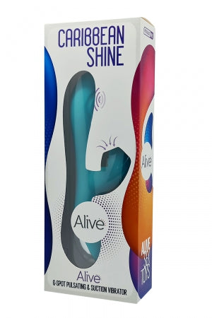 Vibro rabbit Caribbean Shine bleu - Alive