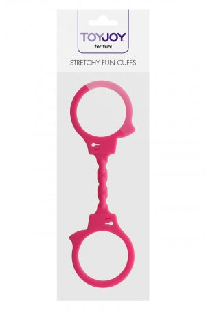 Menottes silicone stretchy - rose