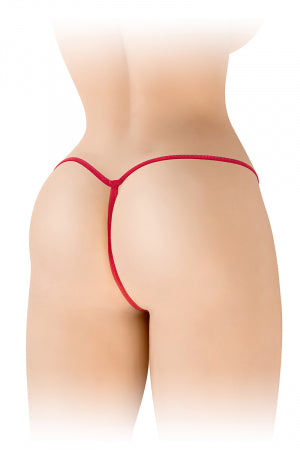 String ficelle ouvert Sandra rouge - Fashion Secret