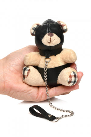 Porte-clés Teddy Bear BDSM avec cagoule