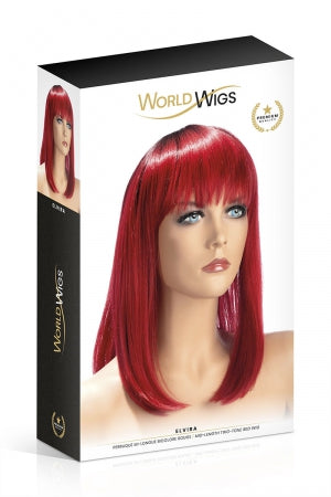 Perruque Elvira rouge - World Wigs