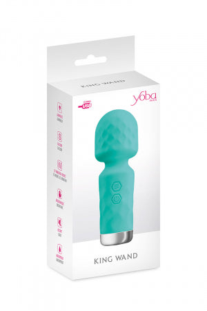 Mini vibromasseur King Wand vert