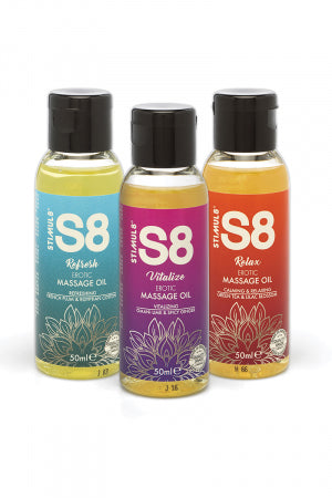 Coffret huiles de massage S8 3x50ml