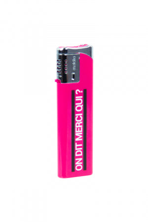 Briquet rose Jacquie et Michel