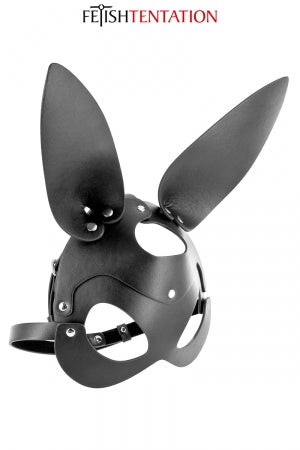 Masque bunny simili cuir réglable - Fetish Tentation