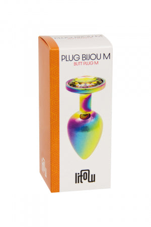 Plug bijou arc-en-ciel M - Litolu