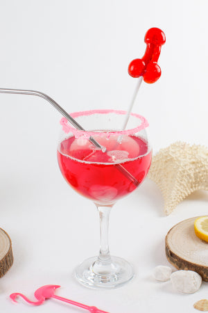 Sucette pénis daiquiri fraise avec alcool