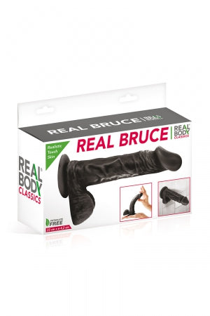 Gode réaliste 23 cm - Real Bruce Noir