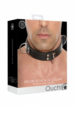 Collier Bondage Deluxe noir - Ouch!