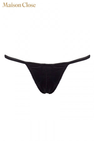 String ouvert Le petit Secret - XL / 42 - NOIR