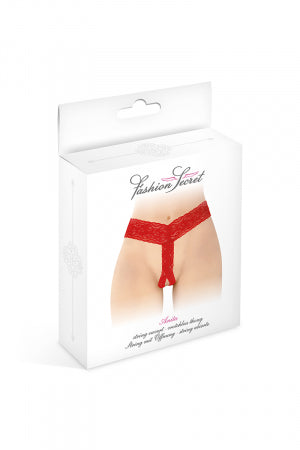 String ouvert Anita rouge - Fashion Secret