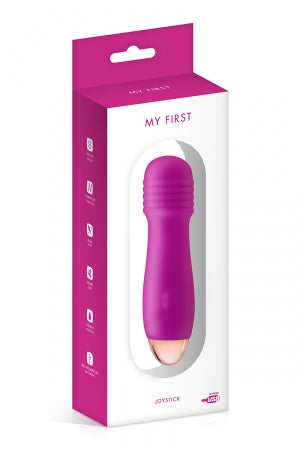 Vibromasseur rechargeable Joystick rose - My First