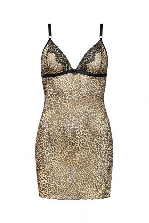 Nuisette en tulle Sherice - XXL/3XL - LEOPARD