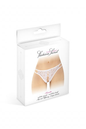 Culotte blanche ouverte Annette - Fashion Secret