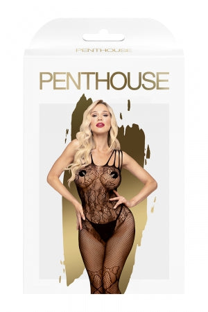 Combinaison ouverte Dirty Mind noire - XL - Penthouse