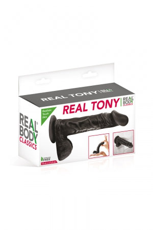 Gode réaliste 18 cm - Real Tony Noir