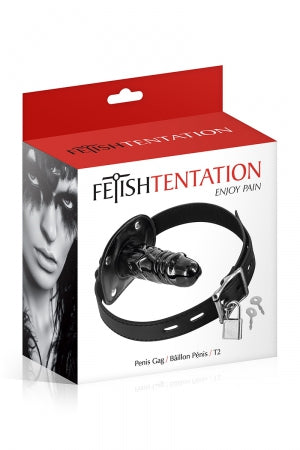 Bâillon avec gode interne - Fetish Tentation