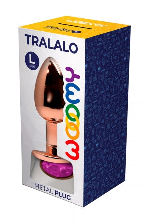 Plug bijou Tralalo rose L - Wooomy