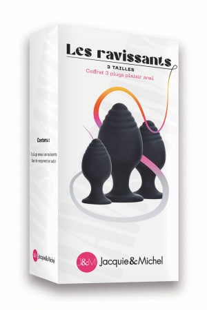 Coffret 3 plugs anal Les ravissants - Jacquie et Michel