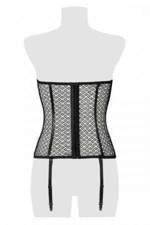 Corset bustier à jarretelles - NOIR - L - Grey Velvet